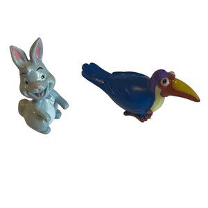 Vtg Disney Bambi Thumper & Dora the Explorer Señor Tucán Toucan Figures